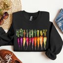 XL Black Carrots Watercolor Garden Vegetables Botanical Illustration Inspired By Gardening Sweatshirt