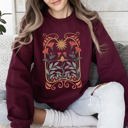  Sun Art Deco Design Celestial Art Nouveau Solar Rays And Stars Motif Modern Sweatshirt