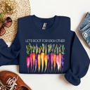 XXXL Navy Let's Root For Each Other Gardening Positivity Plant Lovers Grow Good Vibes Together Sweatshirt