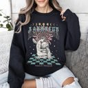 Large Black Aquarius Zodiac Astrology Horoscope Cosmic Sign Graphic Expression For Astrology Lovers And Cosmic Dreamers Sweatshirt