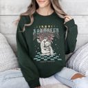 XXL Forest Green Aquarius Zodiac Astrology Horoscope Cosmic Sign Graphic Expression For Astrology Lovers And Cosmic Dreamers Sweatshirt