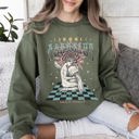 XXL Military Green Aquarius Zodiac Astrology Horoscope Cosmic Sign Graphic Expression For Astrology Lovers And Cosmic Dreamers Sweatshirt