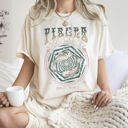 Medium Ivory Cream Pisces Zodiac Horoscope Astrology Mystic Moon Phases Celestial Art Print For Astrology Lovers Comfort Colors Tee