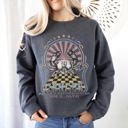 Medium Dark Gray Heather Cancer Zodiac Astrology Horoscope Sign Sweatshirt For Astrology Lovers Cozy Cotton Blend