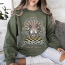 Small Military Green Cancer Zodiac Astrology Horoscope Sign Sweatshirt For Astrology Lovers Cozy Cotton Blend