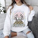Small White Cancer Zodiac Astrology Horoscope Sign Sweatshirt For Astrology Lovers Cozy Cotton Blend