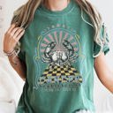XXL Blue Spruce Green Cancer Zodiac Horoscope Astrology Vintage Mystic Celestial Signs Design Print Comfort Colors Tee