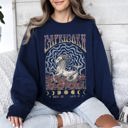 XXL Navy Capricorn Zodiac Astrology Horoscope Celestial Sign Classic Cozy Comfort Sweatshirt