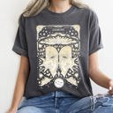 Medium Pepper Dark Gray Gemini Celestial Zodiac Horoscope Astrology Constellation Glyph Moon Phase Graphic Comfort Colors Tee