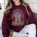 XL Maroon Gemini Zodiac Astrology Horoscope Celestial Sign Constellation Symbols Sweatshirt
