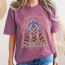 Large Berry Red Gemini Zodiac Horoscope Astrology Cosmic Constellations Celestial Edition Comfort Colors Tee