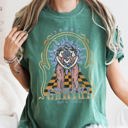 Large Blue Spruce Green Gemini Zodiac Horoscope Astrology Cosmic Constellations Celestial Edition Comfort Colors Tee