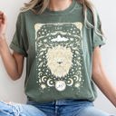 Medium Moss Dark Green Leo Celestial Zodiac Horoscope Astrology Mystic Sign Aura Celestial Map Comfort Colors Tee