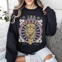 XXL Black Leo Zodiac Astrology Horoscope Celestial Sign Design Edition Premium Cozy Sweatshirt