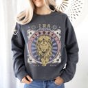 XXXL Dark Gray Heather Leo Zodiac Astrology Horoscope Celestial Sign Design Edition Premium Cozy Sweatshirt