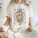 Small Ivory Cream Leo Zodiac Horoscope Astrology Cosmic Mystic Nights Edition Vintage Inspired Exclusive Collection Comfort Colors Tee