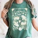 Small Blue Spruce Green Pisces Celestial Zodiac Horoscope Astrology Constellation Print Comfort Colors Tee
