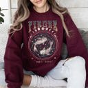 XXXL Maroon Pisces Zodiac Astrology Horoscope Celestial Sign Constellation Graphic Sweatshirt