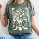 Large Moss Dark Green Scorpio Celestial Zodiac Horoscope Astrology Celestial Constellation Design Comfort Colors Tee