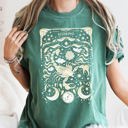 Medium Blue Spruce Green Scorpio Celestial Zodiac Horoscope Astrology Celestial Constellation Design Comfort Colors Tee