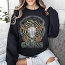 Large Black Taurus Zodiac Astrology Horoscope Celestial Bull Constellation Artwork Sweatshirt