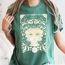 XXL Blue Spruce Green Virgo Celestial Zodiac Horoscope Astrology Constellation Sign Mystic Vintage Cosmos Comfort Colors Tee