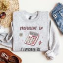 Girl Math Basically Free Calculator TikTok Quote About Spending Wisely For Laughs Sweatshirt