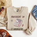 Medium Sand Girl Math Basically Free Calculator TikTok Quote About Spending Wisely For Laughs Sweatshirt