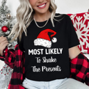  Most Likely To Christmas Family Holiday Memories And Cozy Gatherings Party Tee