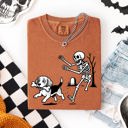 Small Beagle Funny Dog Breeds and Skeleton Halloween 50 Plus Breeds Comfort Colors Tee