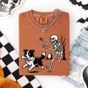 Medium Border Collie Funny Dog Breeds and Skeleton Halloween 50 Plus Breeds Comfort Colors Tee