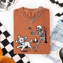 XXL Labradoodle Funny Dog Breeds and Skeleton Halloween 50 Plus Breeds Comfort Colors Tee