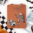 XXL Portuguese Water Funny Dog Breeds and Skeleton Halloween 50 Plus Breeds Comfort Colors Tee