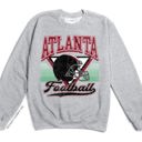 Small Atlanta Vintage Football Sublimation Graphic Print With Hometown Team Pride And Classic Style Sweatshirt