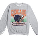 Large Chicago Vintage Football Sublimation Graphic Print With Hometown Team Pride And Classic Style Sweatshirt