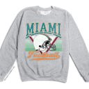 Large Miami Vintage Football Sublimation Graphic Print With Hometown Team Pride And Classic Style Sweatshirt