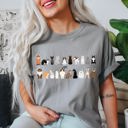 Small Granite Light Gray Cat Lovers Farm Animal Illustration Breeds And Cat Portraits Art Comfort Colors Tee