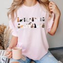 XL Blossom Light Pink Cat Lovers Farm Animal Illustration Breeds And Cat Portraits Art Comfort Colors Tee