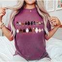 XXL Berry Red Chicken Lovers Farm Animal Breed Portraits Illustration Of Chicken Breeds Comfort Colors Tee