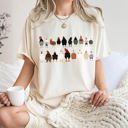 XXL Ivory Cream Chicken Lovers Farm Animal Breed Portraits Illustration Of Chicken Breeds Comfort Colors Tee
