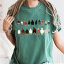 Small Moss Dark Green Chicken Lovers Farm Animal Breed Portraits Illustration Of Chicken Breeds Comfort Colors Tee