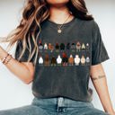 Small Pepper Dark Gray Chicken Lovers Farm Animal Breed Portraits Illustration Of Chicken Breeds Comfort Colors Tee