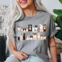 Small Granite Light Gray Dog Lovers Farm Animal Illustration Breeds And Pet Companions Gallery For All Dog Enthusiasts Comfort Colors Tee
