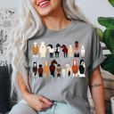  Horse Lovers Illustration Of Various Horse Breeds And Farm Animals Comfort Colors Tee