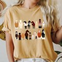 XXL Mustard Horse Lovers Illustration Of Various Horse Breeds And Farm Animals Comfort Colors Tee