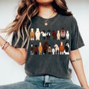 XXL Pepper Dark Gray Horse Lovers Illustration Of Various Horse Breeds And Farm Animals Comfort Colors Tee