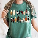 Small Moss Dark Green Horse Lovers Illustration Of Various Horse Breeds And Farm Animals Comfort Colors Tee