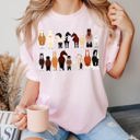 XL Blossom Light Pink Horse Lovers Illustration Of Various Horse Breeds And Farm Animals Comfort Colors Tee