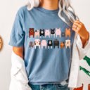 Large Blue Jean Pig Lovers Farm Animal Illustration Breeds Pet Portraits And Farm Life Enthusiasts Comfort Colors Tee