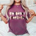 Large Berry Red Sheep Lovers Farm Animal Illustration And Breeds Portrait Gallery Comfort Colors Tee